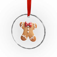 Gingerbread Man Crystal Glass Ornament Christmas Cookie Costume - Wonder Print Shop