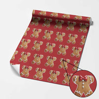 Gingerbread Man Wrapping Paper Roll Christmas Cookie Costume - Wonder Print Shop