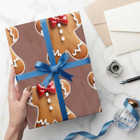 Gingerbread Man Wrapping Paper Roll Christmas Cookie Costume - Wonder Print Shop