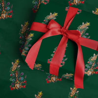 Giraffe Xmas Tree Wrapping Paper Roll Funny Giraffes Lover Gift