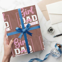 Girl Dad Est 2026 Wrapping Paper Roll Proud New Dad Gift
