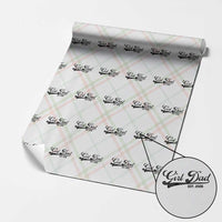 Girl Dad Est 2026 Wrapping Paper Roll Dad Of Girl 2026 Baby Announcement - Wonder Print Shop