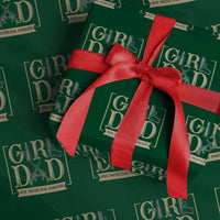 Girl Dad Her Protector Forever Wrapping Paper Roll Proud Father Of A Daughter