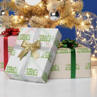Girls Love Flowers Weed Cannabis Wrapping Paper Roll Funny Marijuana 420 Gift
