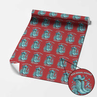 Give Sexual Assault The Boot Wrapping Paper Roll Cowgirl Awareness Month Teal Ribbon Support