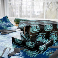 Give Sexual Assault The Boot Wrapping Paper Roll Cowgirl Awareness Month Teal Ribbon Support