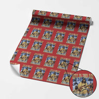 Give Us This Day Our Daily Shred Funny Christian Jesus Rock Wrapping Paper Roll Faith Humor Music Lover Inspired Gift