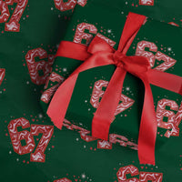 Glitch Swirl Effect Printed Six Seven Meme Wrapping Paper Roll Valentines Day Gift