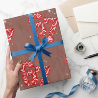 Glitch Swirl Effect Printed Six Seven Meme Wrapping Paper Roll Valentines Day Gift