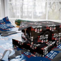 Glitched North America Eagle Soccer Wrapping Paper Roll We Will Be Coming 26