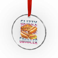 Glizzy Gobbler Crystal Glass Ornament Vintage Hot Dog Meme Funny Foodie Gen Z - Wonder Print Shop
