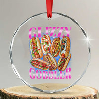 Glizzy Gobbler Hot Dog Meme Crystal Glass Ornament Meme Hilarious Hotdog Glizzy Lovers - Wonder Print Shop