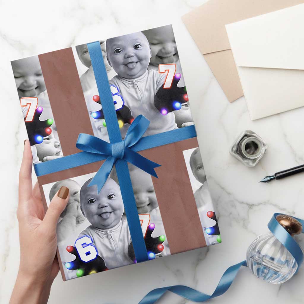 Gloving Niche 67 Ai Baby Meme Wrapping Paper Roll Six Seven Hand Funny Laughing Baby
