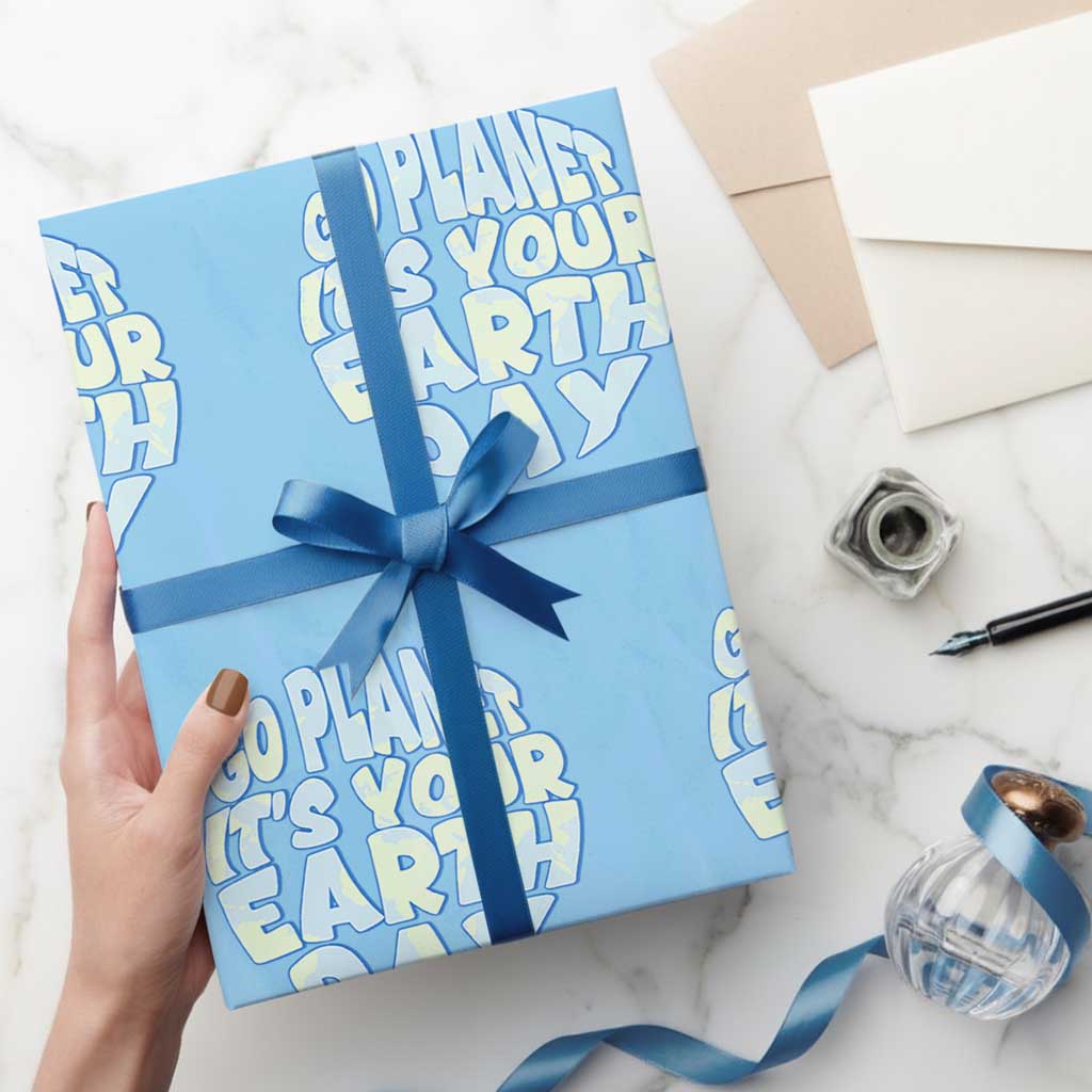 Go Planet It Is Your Earth Day Wrapping Paper Roll Environmental Activism