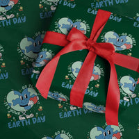 Go Planet It's Your Earth Day Wrapping Paper Roll Cute Nature Lover Heart Earth