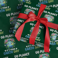 Go Planet It's Your Earth Day Wrapping Paper Roll Funny Sarcastic Nature Lover