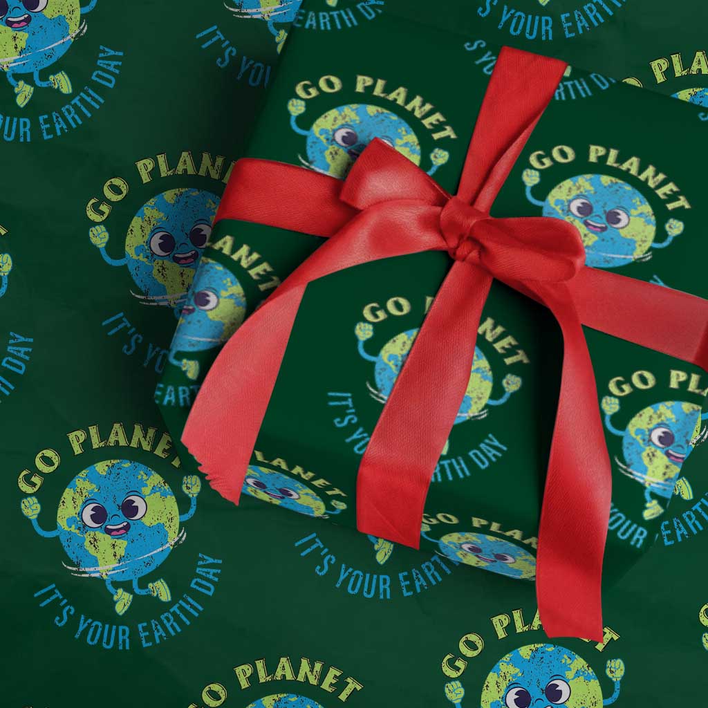 Go Planet It's Your Earth Day Wrapping Paper Roll - Wonder Print Shop
