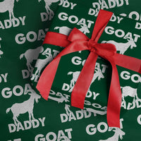 Goat Daddy Wrapping Paper Roll Funny Fathers Day Presents For Goat Dad