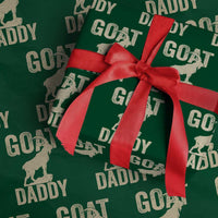Goat Daddy Wrapping Paper Roll Funny Goat Father Vintage