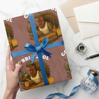 Gobblegool Funny Thanksgiving Wrapping Paper Roll Italian Turkey Deli Humor Sub Sandwich - Wonder Print Shop