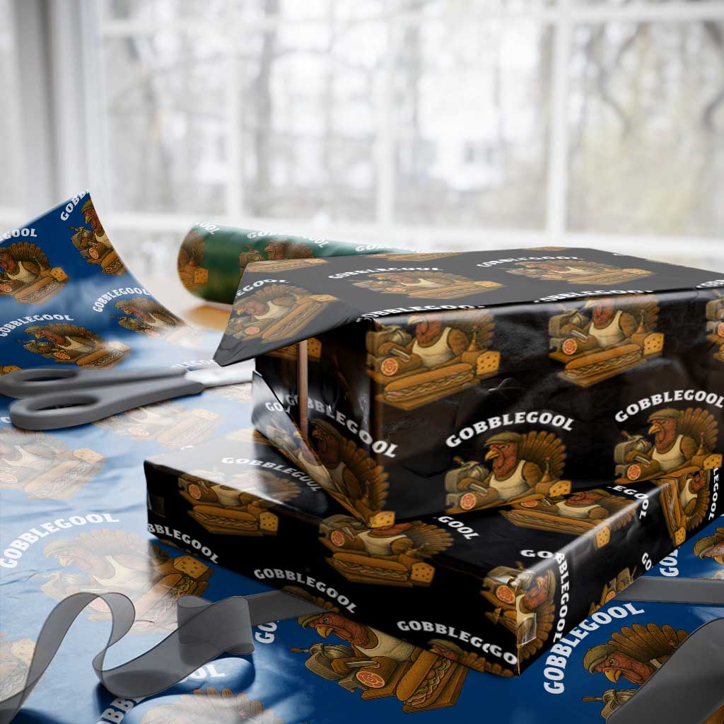 Gobblegool Funny Thanksgiving Wrapping Paper Roll Italian Turkey Deli Humor Sub Sandwich - Wonder Print Shop