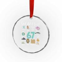 God Did It First 6 7 Crystal Glass Ornament Funny Christian Bible Verse Meme 67 References - Wonder Print Shop