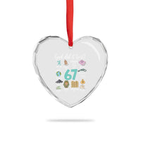 God Did It First 6 7 Heart Crystal Glass Ornament Funny Christian Bible Verse Meme 67 References - Wonder Print Shop