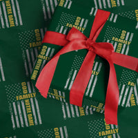 God Family Notre Dame Wrapping Paper Roll Irish Patriotic American Flag