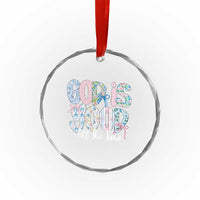 God Is Good All The Time Coquette Christian Faith Crystal Glass Ornament Floral Patchwork Aesthetic Bow Cute Religious Gift