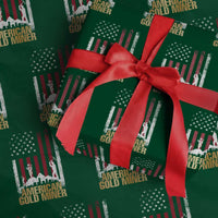 Gold Miner Patriotic American Flag Wrapping Paper Roll - Wonder Print Shop