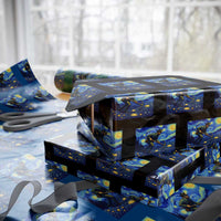 Gold Miner Starry Night Van Gogh Wrapping Paper Roll - Wonder Print Shop