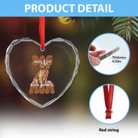 Golden Retriever Heart Crystal Glass Ornament My Kid Has Paws Dog Lover - Wonder Print Shop