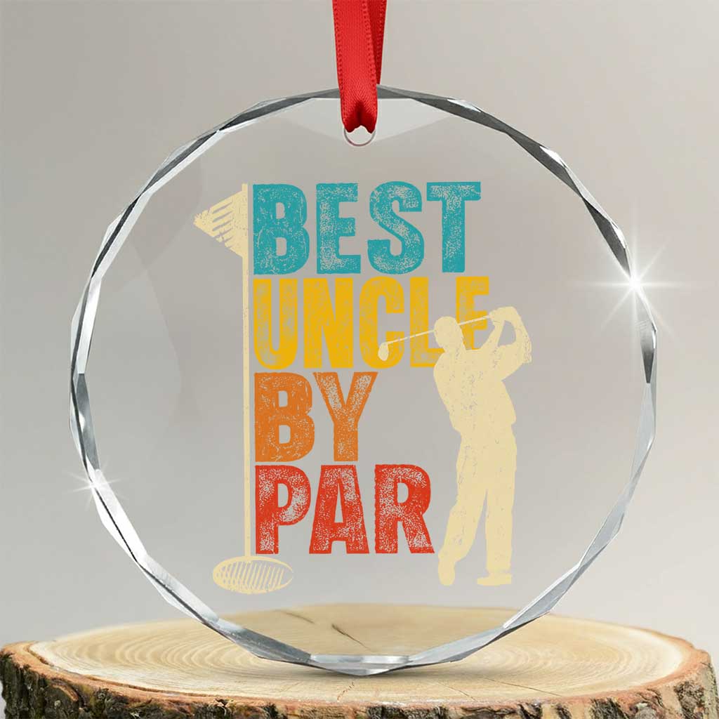 Golf Gifts for Uncle Crystal Glass Ornament Golf Fathers Day Golfer Uncle Gift - Wonder Print Shop