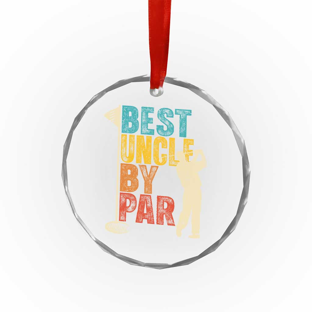 Golf Gifts for Uncle Crystal Glass Ornament Golf Fathers Day Golfer Uncle Gift - Wonder Print Shop