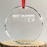 Golf Grandpa Crystal Glass Ornament Best Grandpa By Par Golfing Golfer Funny Fathers Day Gifts - Wonder Print Shop