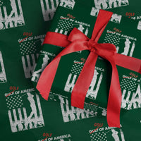 Golf Of America Patriotic USA Flag Wrapping Paper Roll Funny Golfing Pun American Sports Gift for Patriotic Golfers n Dads