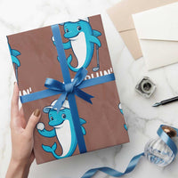 Golphin Dolphin Pun Wrapping Paper Roll Funny Golf Gift - Wonder Print Shop