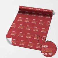 Good Better Best Chicago Pro Football Mantra Wrapping Paper Roll No Kings Protest Stop Sign - Wonder Print Shop