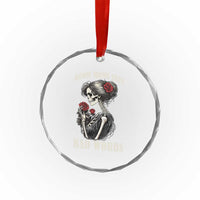 Good Moms Say Bad Words Crystal Glass Ornament Funny Sarcastic Skeleton Mom Mother’s Day