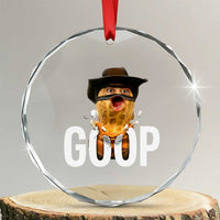 Goop Meme Explosion Crystal Glass Ornament Screaming Peanut Cowboy Brainrot Energy - Wonder Print Shop