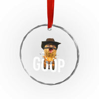 Goop Meme Explosion Crystal Glass Ornament Screaming Peanut Cowboy Brainrot Energy - Wonder Print Shop