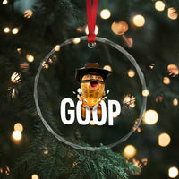 Goop Meme Explosion Crystal Glass Ornament Screaming Peanut Cowboy Brainrot Energy - Wonder Print Shop