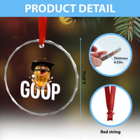 Goop Meme Explosion Crystal Glass Ornament Screaming Peanut Cowboy Brainrot Energy - Wonder Print Shop