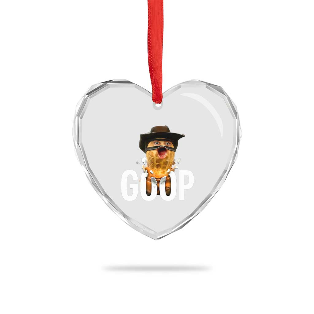 Goop Meme Explosion Heart Crystal Glass Ornament Screaming Peanut Cowboy Brainrot Energy - Wonder Print Shop