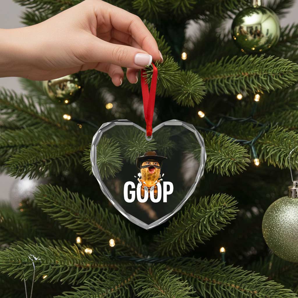 Goop Meme Explosion Heart Crystal Glass Ornament Screaming Peanut Cowboy Brainrot Energy - Wonder Print Shop