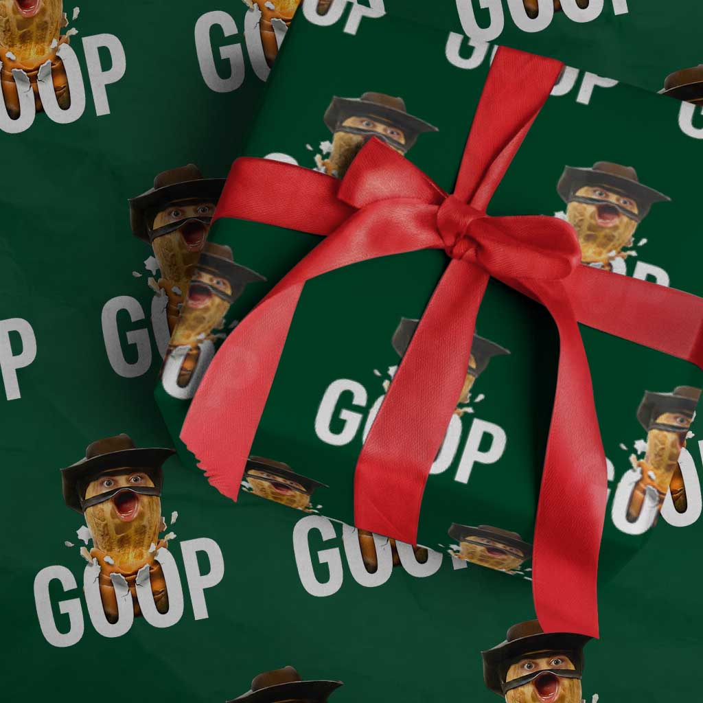 Goop Meme Explosion Wrapping Paper Roll Screaming Peanut Cowboy Brainrot Energy - Wonder Print Shop