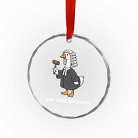 Goose Lawyer Crystal Glass Ornament Law School Graduation Gift Funny Silly Gooses Lovers - Wonder Print Shop