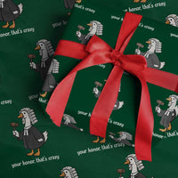 Goose Lawyer Wrapping Paper Roll Law School Graduation Gift Funny Silly Gooses Lovers - Wonder Print Shop