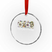 Goose Mardi Gras Crystal Glass Ornament Funny Mardi Goose On The Loose New Orleans Carnival