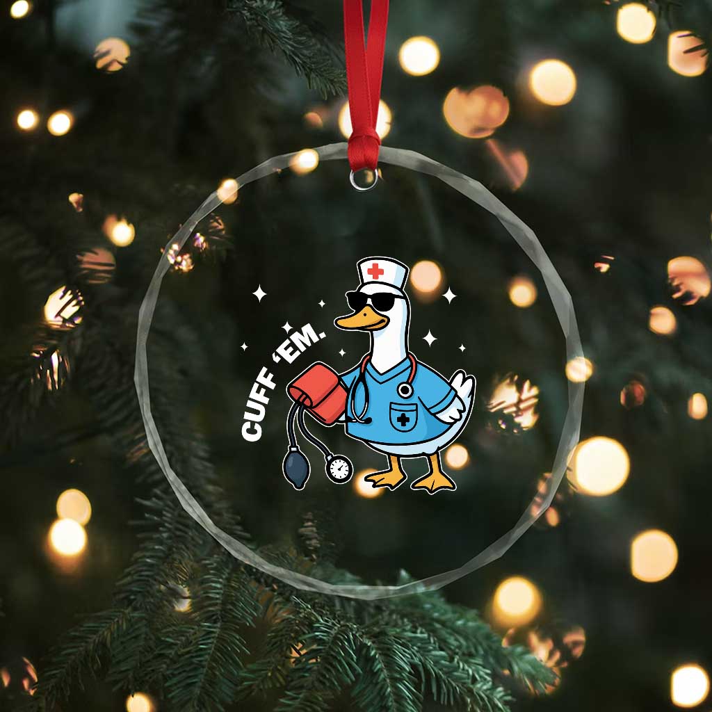 Goose Nurse Crystal Glass Ornament Cuff Em Cute Nursing Graduation Gift - Wonder Print Shop